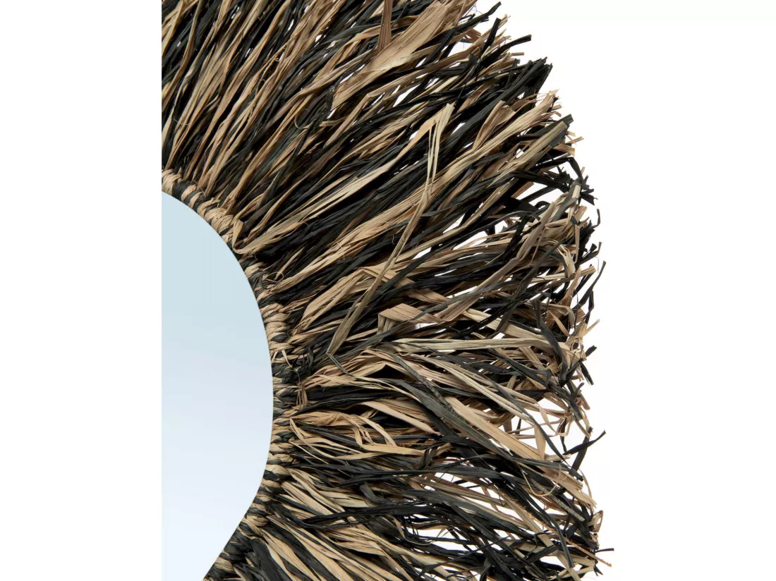 Miroir Franges Raphia pour une Déco Chic