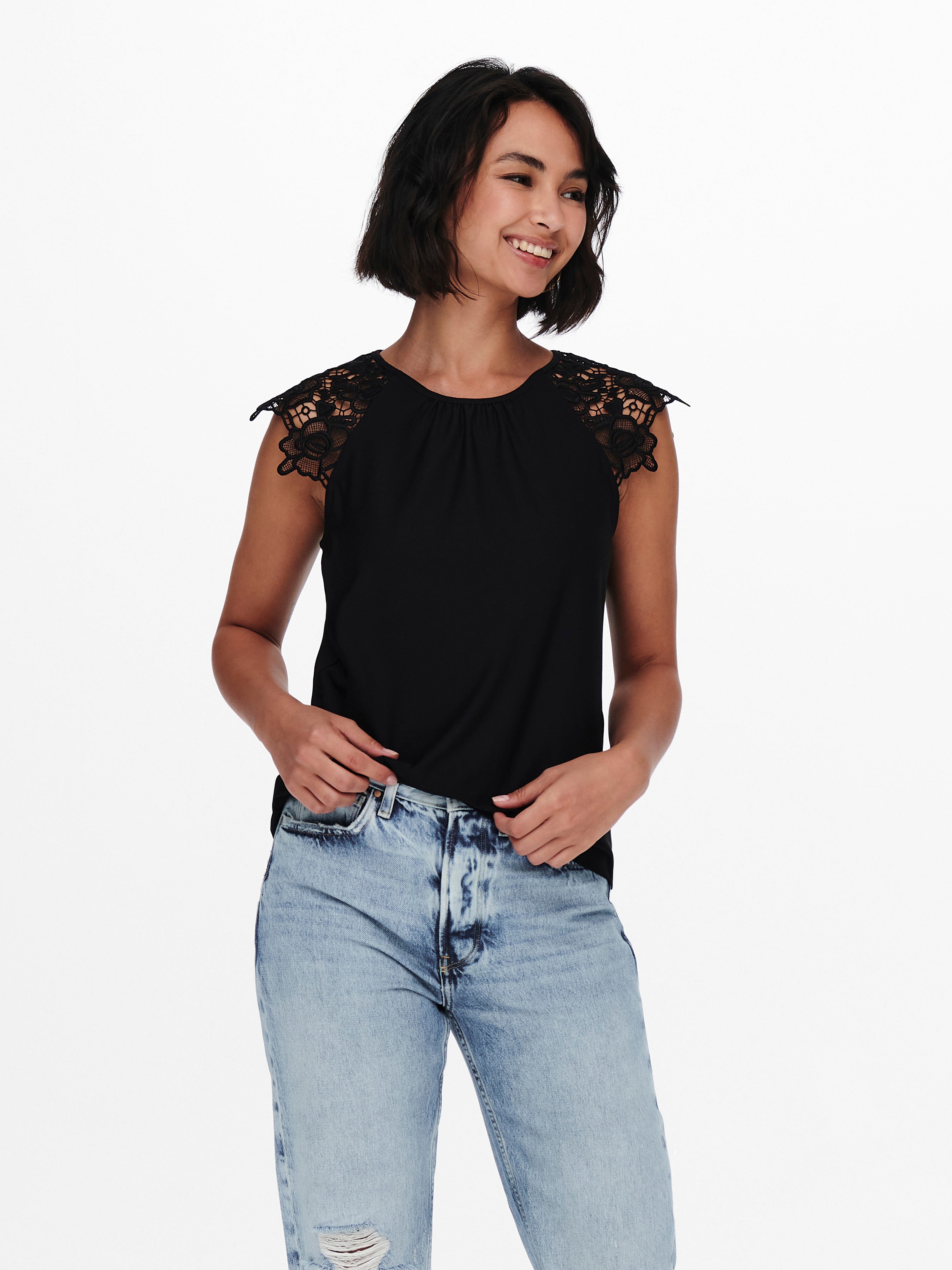 ONLSILJA Top Black