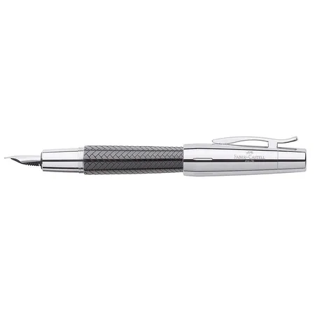 Faber-Castell Füller E-MOTION Edelharz Parkett, schwarz, EF