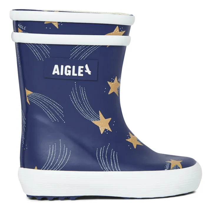 Aigle Bottes de Pluie Baby Flac Etoiles Filantes | Bleu marine