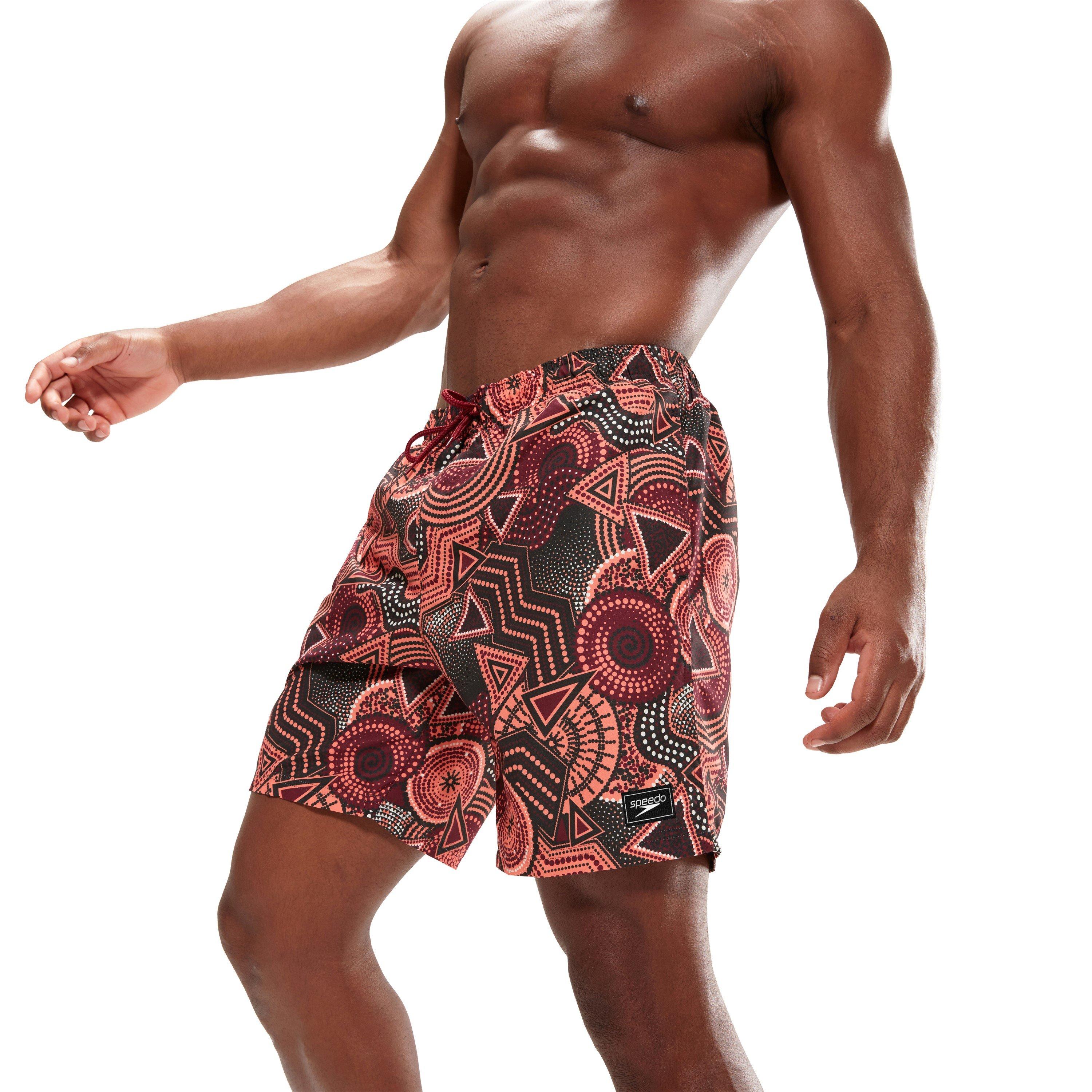Speedo Digital Printed 18 Inch Swim Shorts Mens