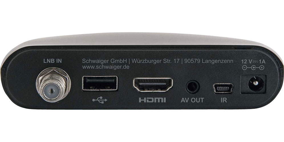 Schwaiger Free to Air Full HD Satellitenreceiver