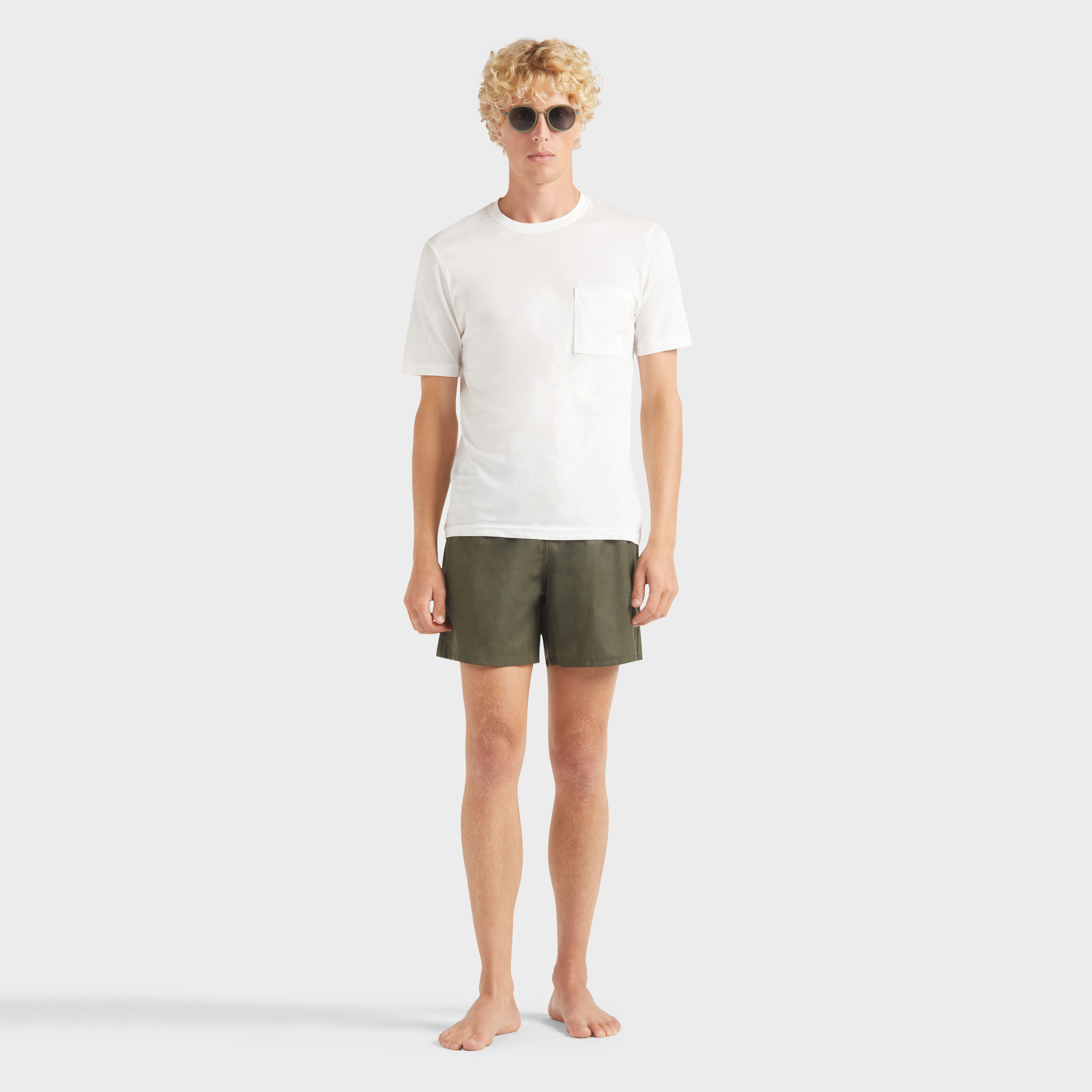 Look Woolmark Kaki | Maillot de Bain Homme Vilebrequin