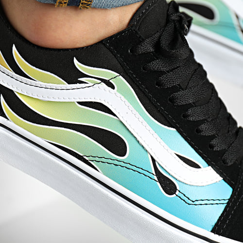 Baskets Old Skool A5JMIBA21 Glow Flame Black White