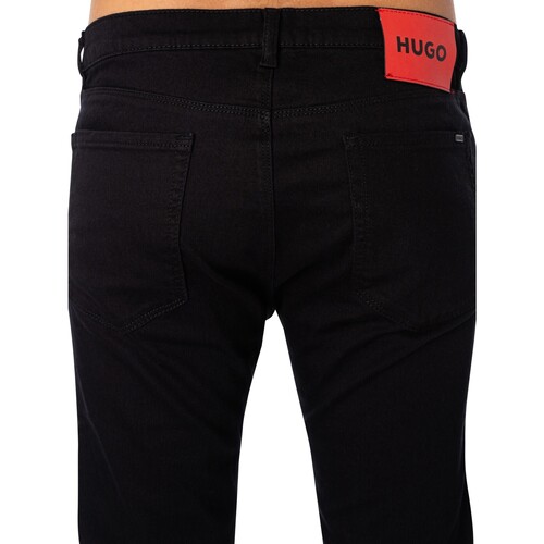 BOSS - 708 Vaqueros Ajustados Negro