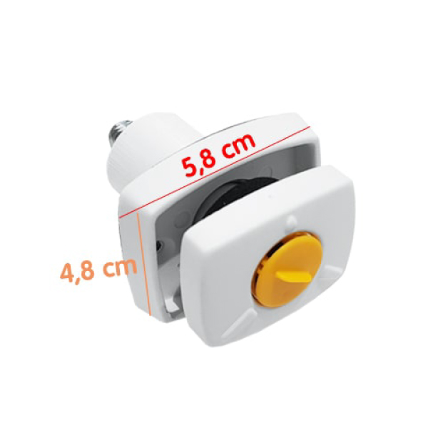 Serrure rectangulaire HSC FAP Blanche