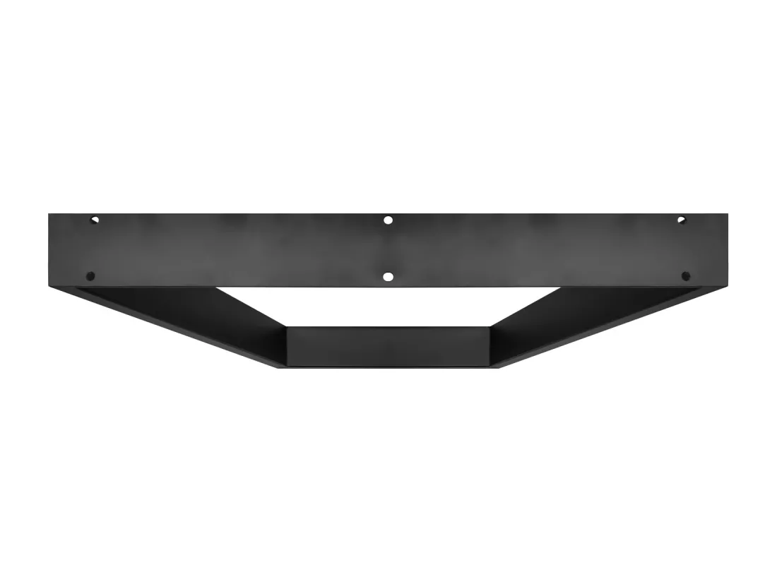Jeu de 2 pieds de table à manger - Trapezoid, colour noir