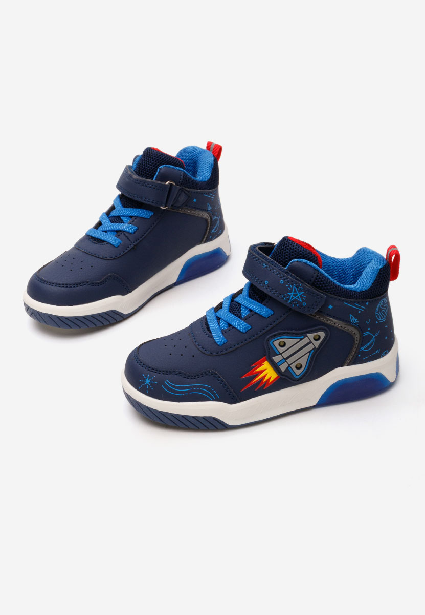 Baskets pour garçons bleus Rocket