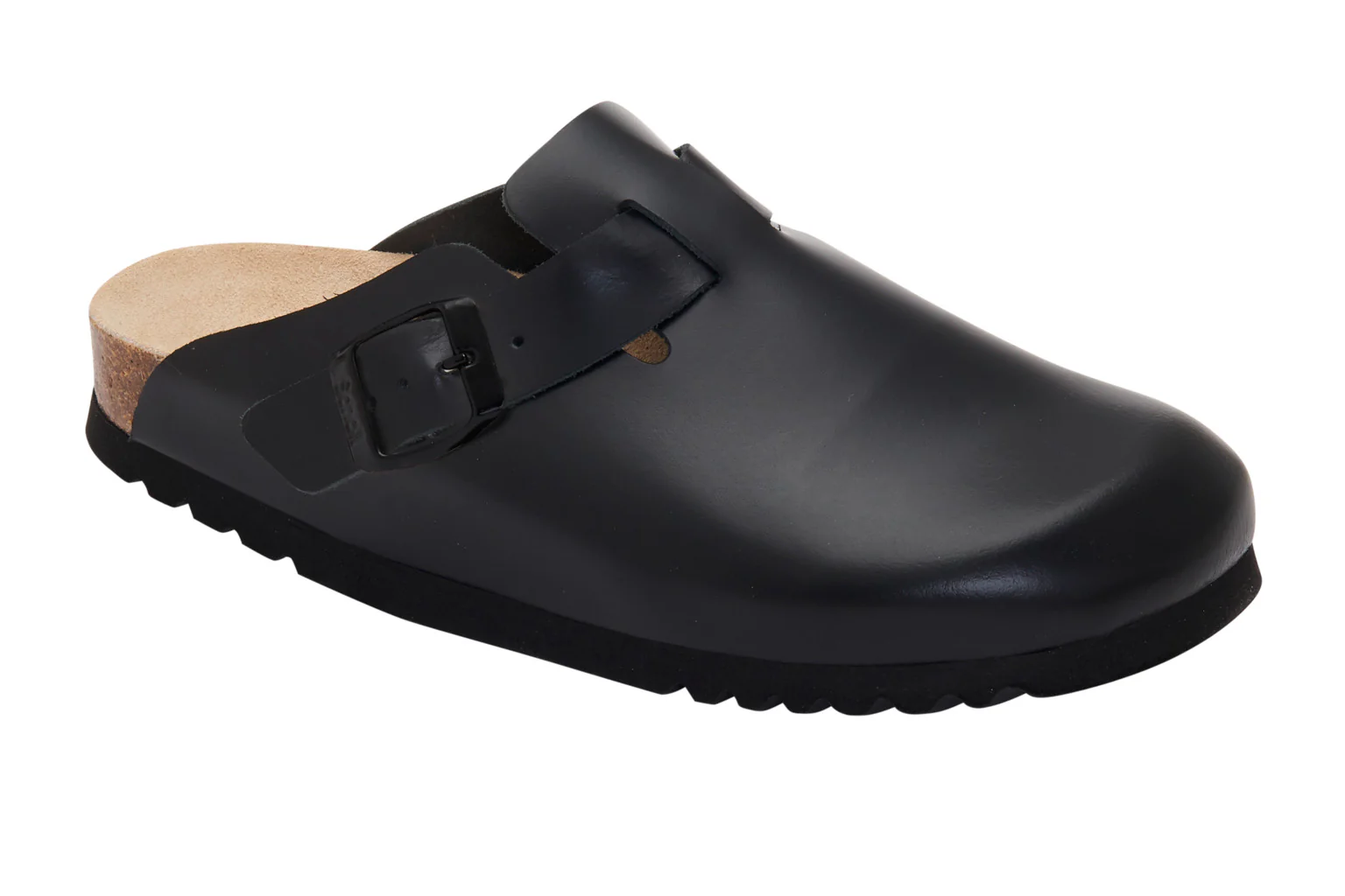 Scholl  Fae leather clogs - sort