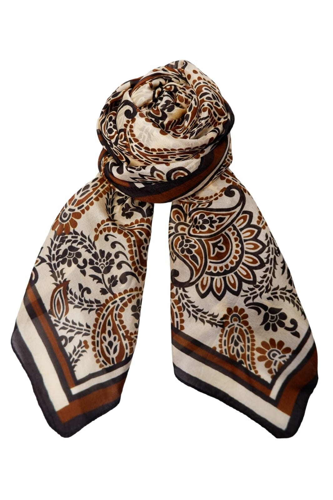 Black Colour Bccarrie Silk Scarf 208368