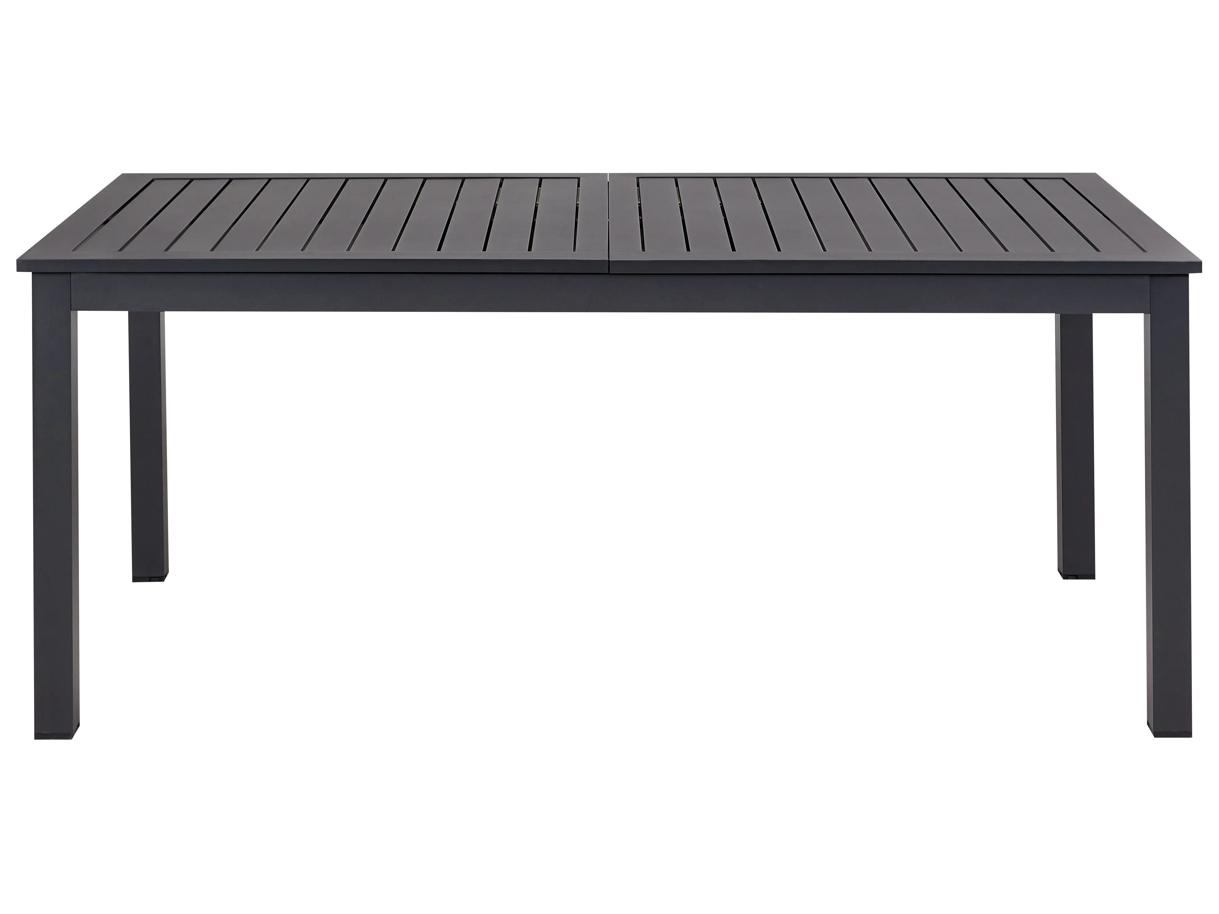 Uitschuifbare tuintafel SKALOMA 180/240 cm 90 cm Metaal Donkergrijs