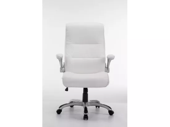 Chaise de bureau - Similicuir & Plastique - Blanc - BIG Villach