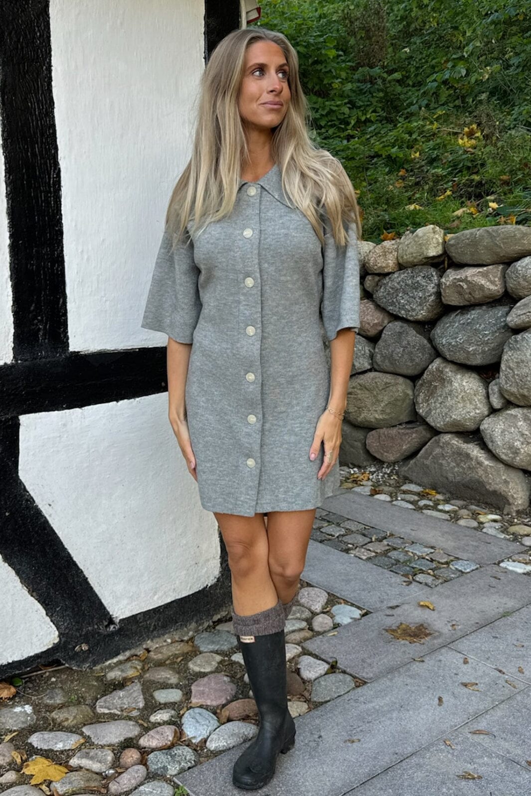 BYIC Oliviaic Knit Dress H105-1 grey grey