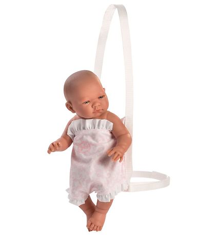 Asi Puppenzubehör - Babytrage - Weiß/Rosa