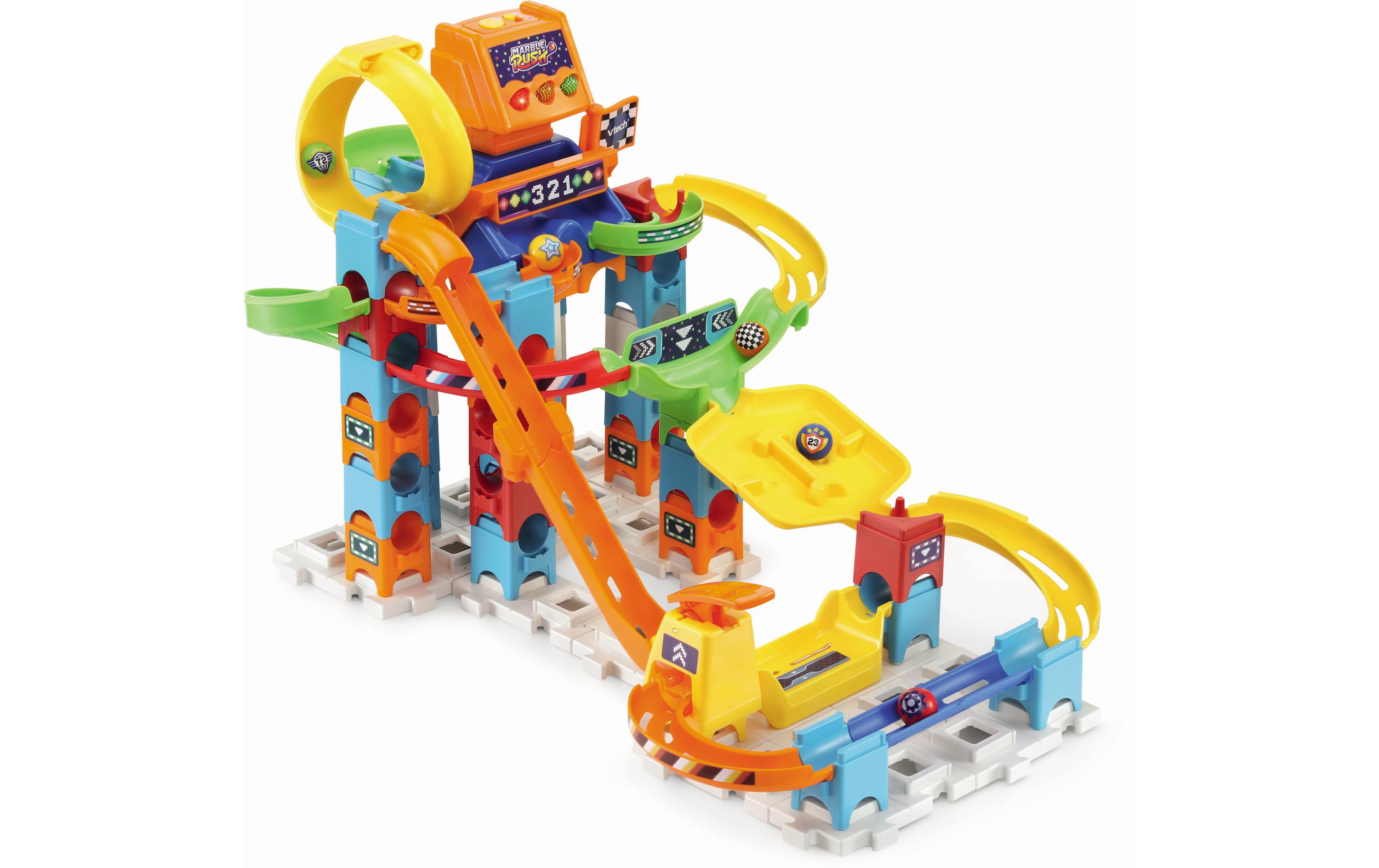 Circuitàbilles-Racing Electronic M200E -FR-Interaktives Kugelbahn-Set mit 5 bedruckten Kugeln