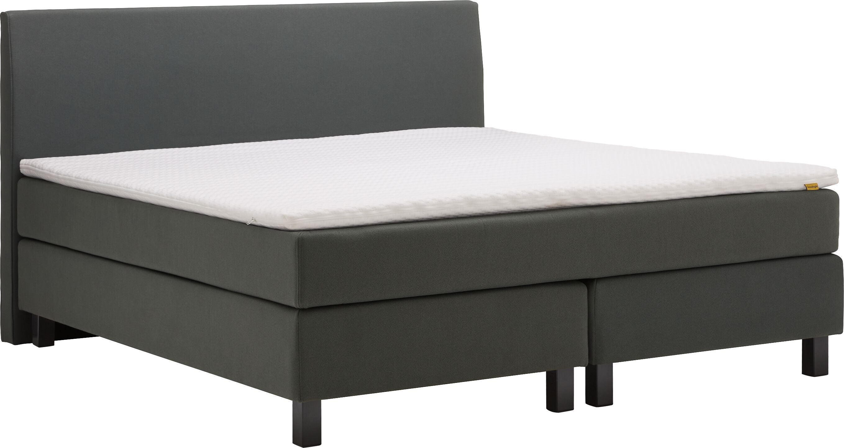 bico GOODNIGHT Boxspringbett - Dunkelgrau / B: 160.0 cm x T: 200.0 cm