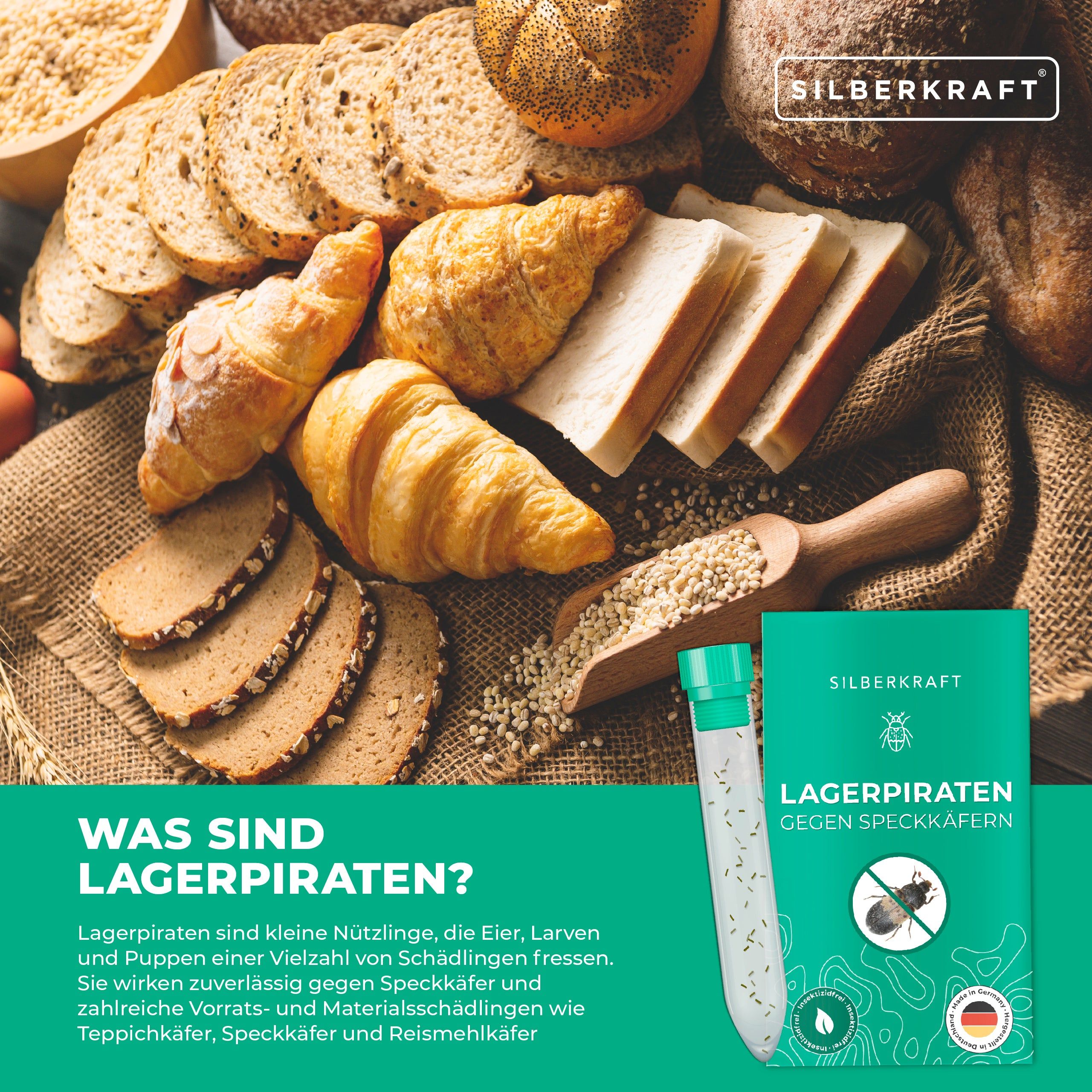 SILBERKRAFT Lagerpirat gegen Speckkäfern