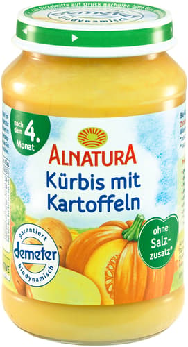 Alnatura BIO Kürbis mit Kartoffeln