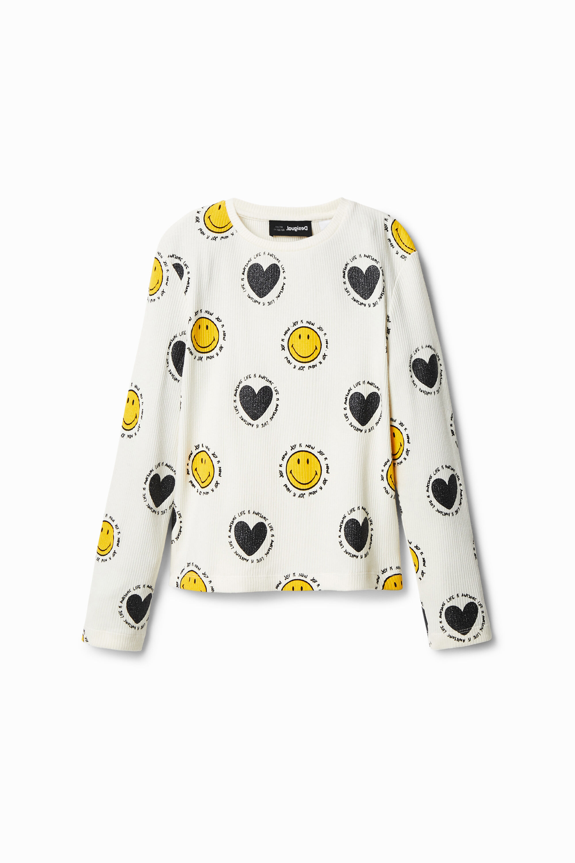 T-shirt Smiley cœurs