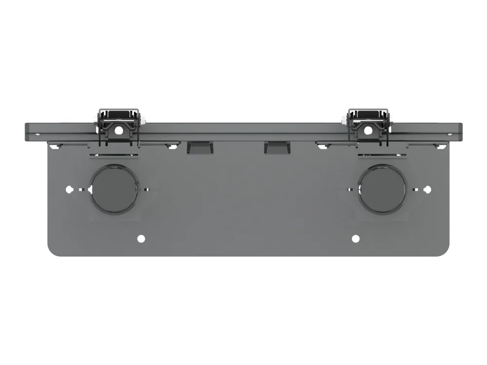 Multibrackets M Pro Dual Pole Floormount - Stativ - for LCD display - plastik, aluminium, stål - sort - skærmstørrelse: 65