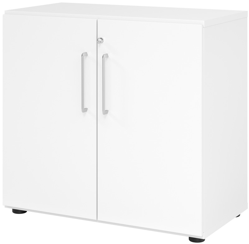Büroschrank Tarys, 2 Ordnerhöhen, 80 cm, weiss
