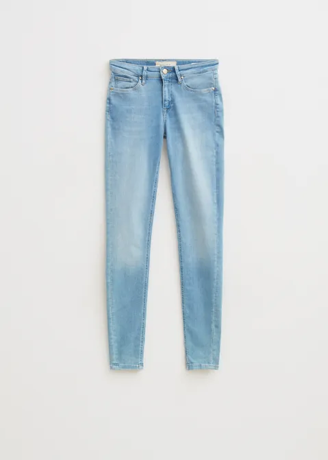 Rose mid rise skinny jeans blauw (BLW.USL)