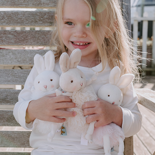 Bunnies by the bay knuffelkonijn roly-poly - 13 cm