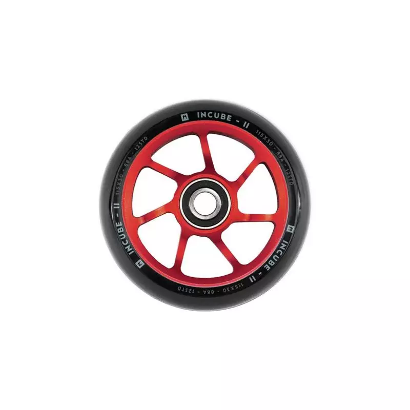 Roue trottinette ETHIC DTC Incube V2 Rouge 115mm 12STD