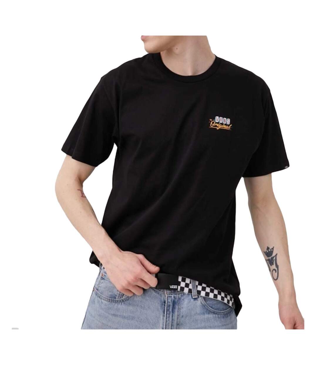 T-shirt Noir Homme Vans Lucky