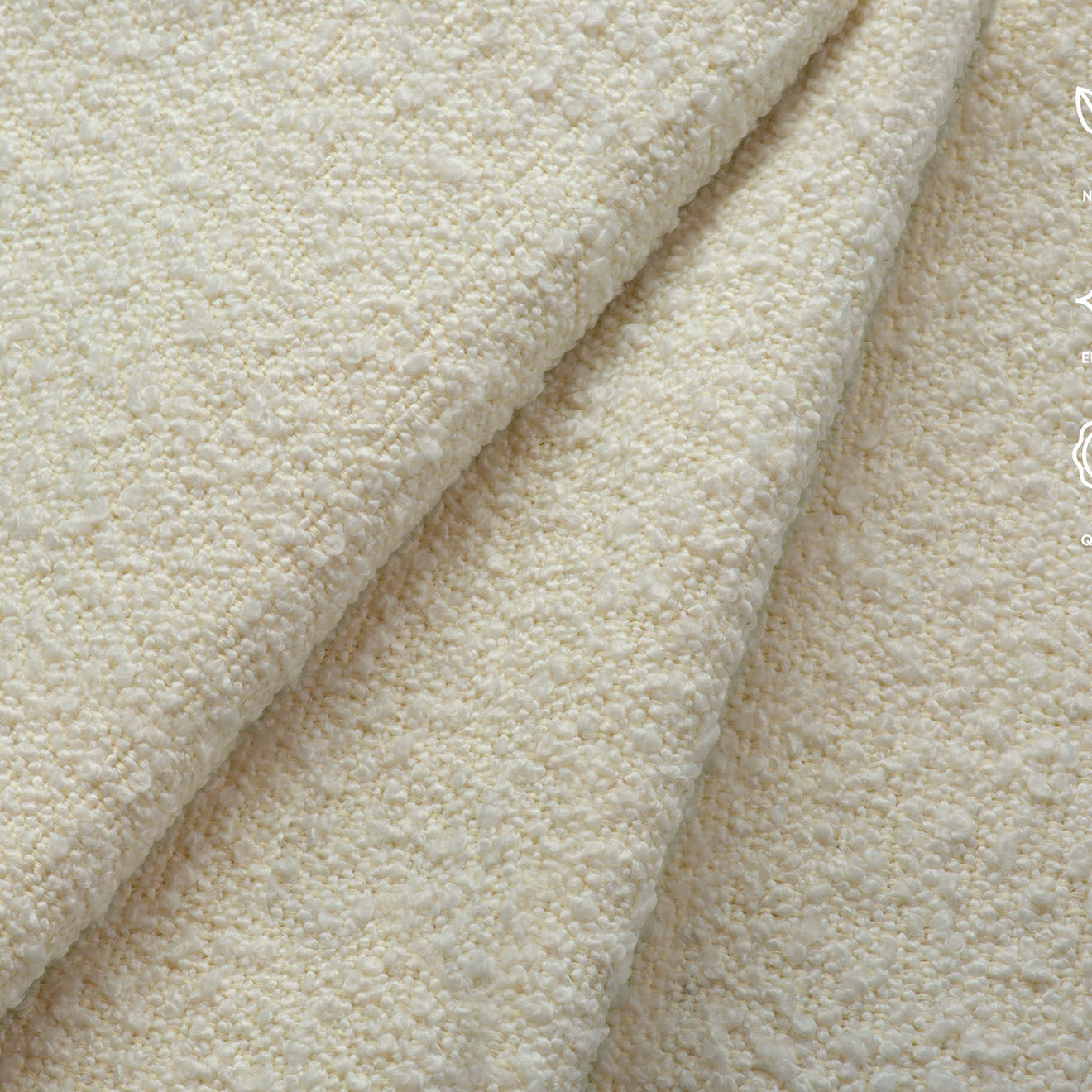 CXL by Christian Lacroix Tête de lit velours bouclé Marie beige - 140x120 cm