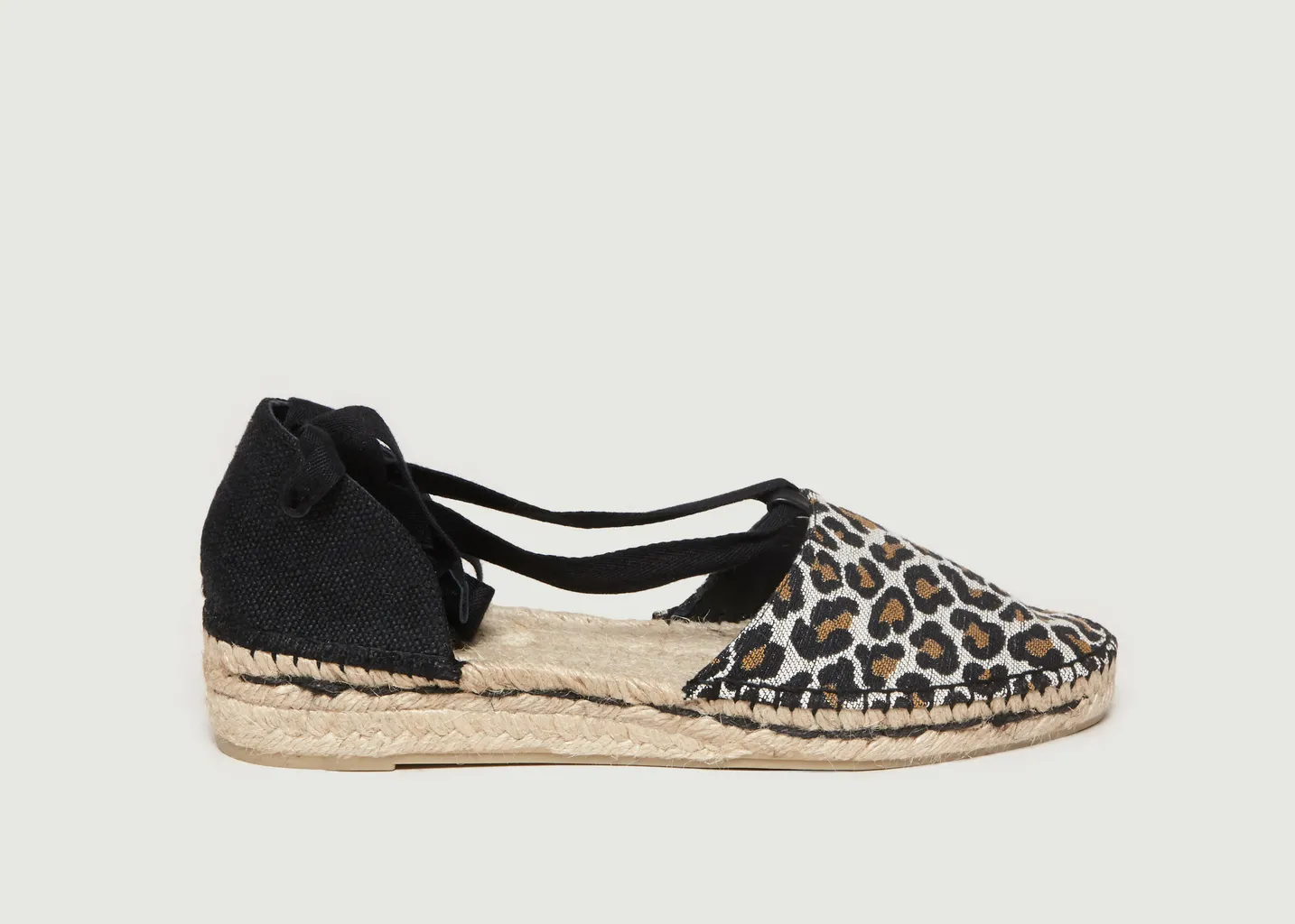 Espadrilles Plates Motif Léopard Gabriela Castañer
