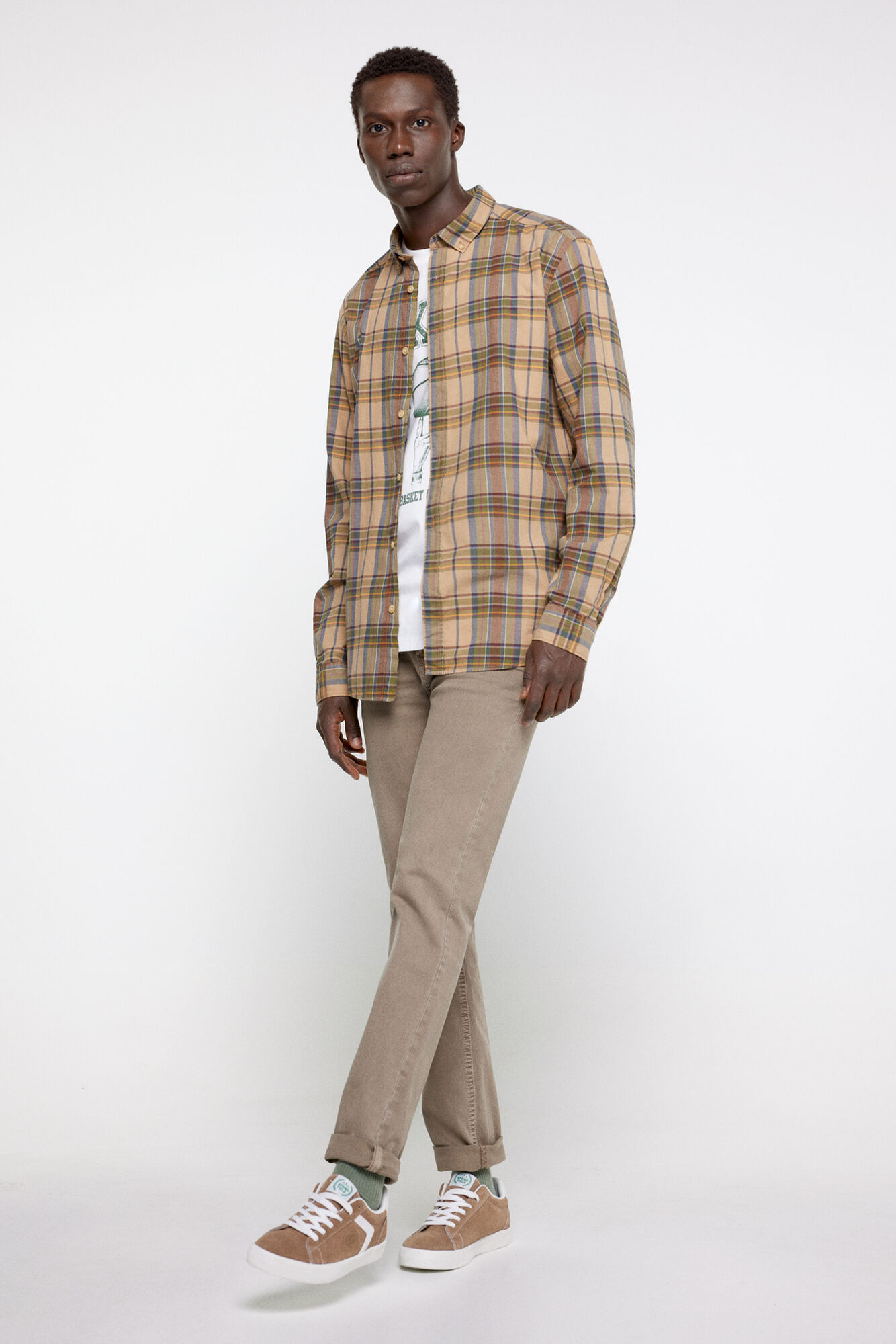 Calça skinny de cinco bolsos