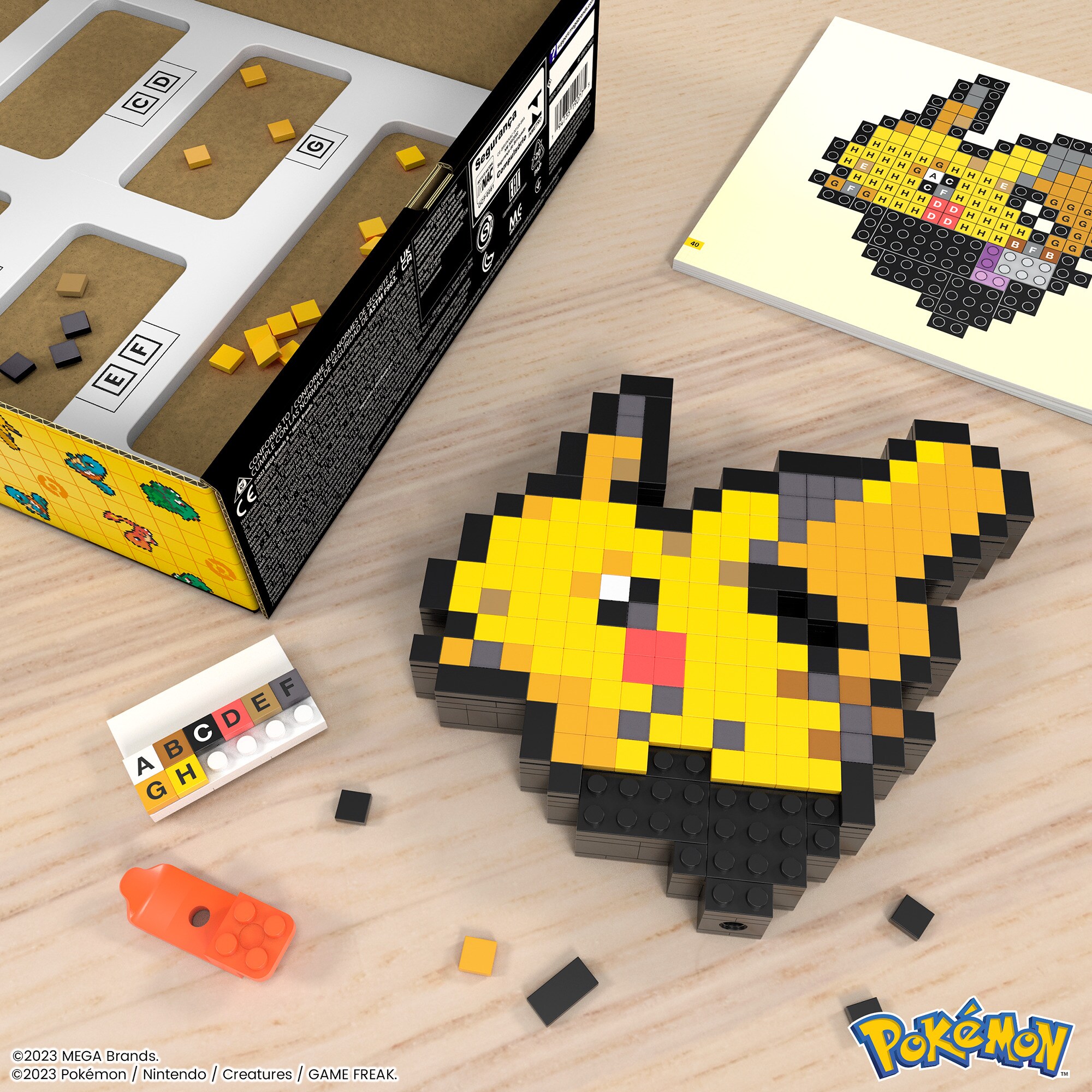 Mattel Konstruktionsspielzeug MEGA Pokémon Pikachu Pixel Art