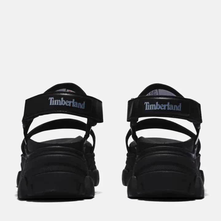 Sandale à double bride Adley Way pour femme en noir