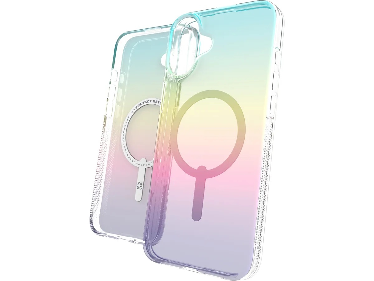 iPhone 16 MagSafe Hülle Milan Snap Case Recycled (702315110) - Regenbogen / Transparent (Pastell)