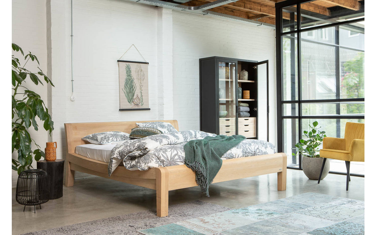 Goossens Bedframe Donna - 160 x 200 - Naturel eiken - Hout