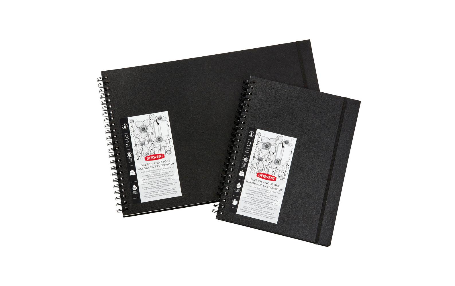Sketch & Store Hardcover Skizzenbuch, DIN-A4, 56 BlattSketch & Store Hardcover Skizzenbuch, A4 Hochformat, Zeichnen & Schreiben, 56 Blatt, Säurefreies Papier, Sketch Buch, Spiralgebundener Buchrücken, Professionelle Qualität, 2102178