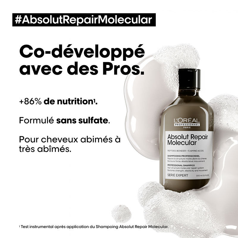 Shampooing réparateur Absolut Repair Molecular 1500ml