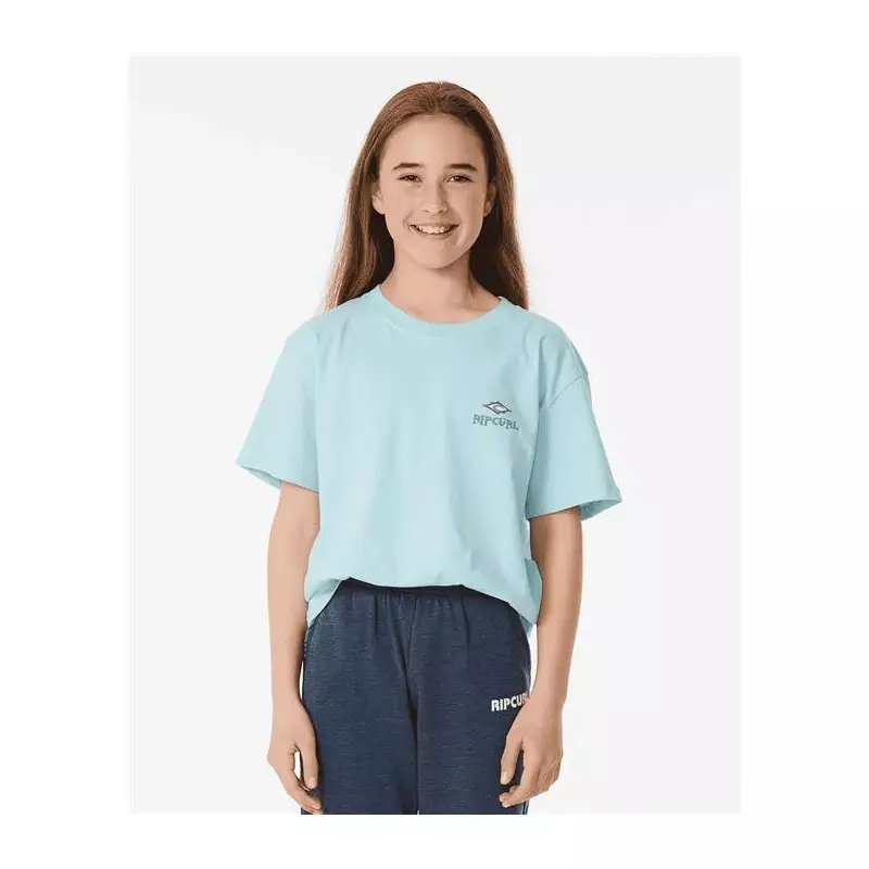Teeshirt junior RIPCURL Shore Break Tee -Girl Light Blue