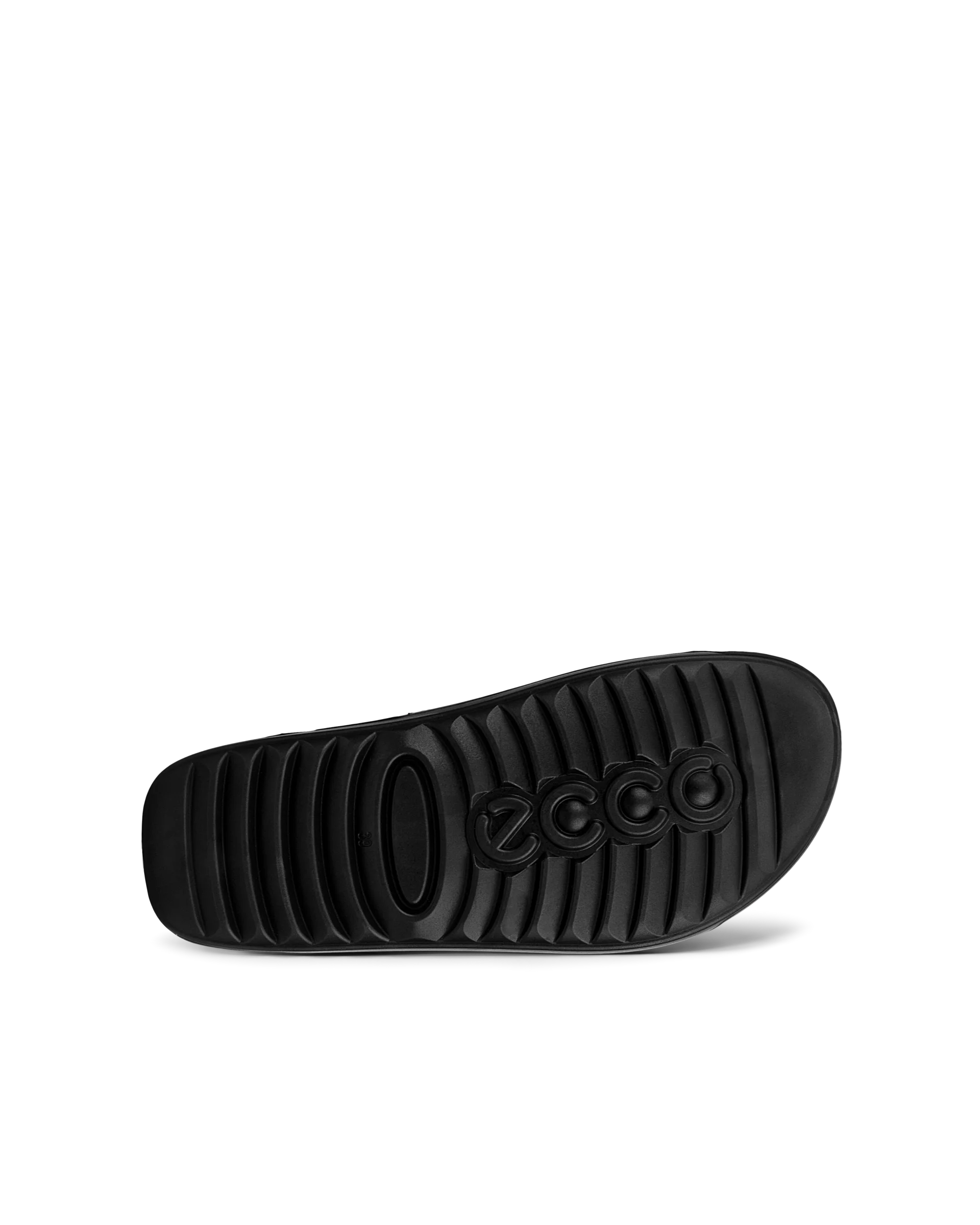 ECCO COZMO PF W Damen Ledersandale mit zwei Riemen Schwarz