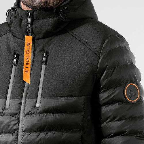 Doudoune Night Shark Noir Orange 0013 Noir