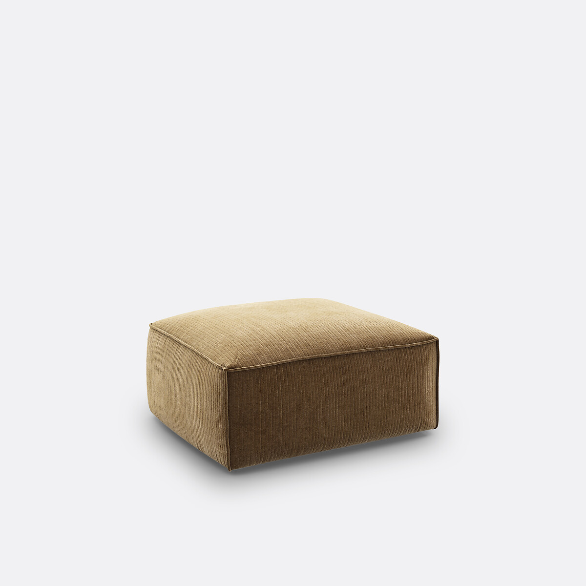 LA REDOUTE INTERIEURS<br>Puff modular, veludo vintage canelado, Seven