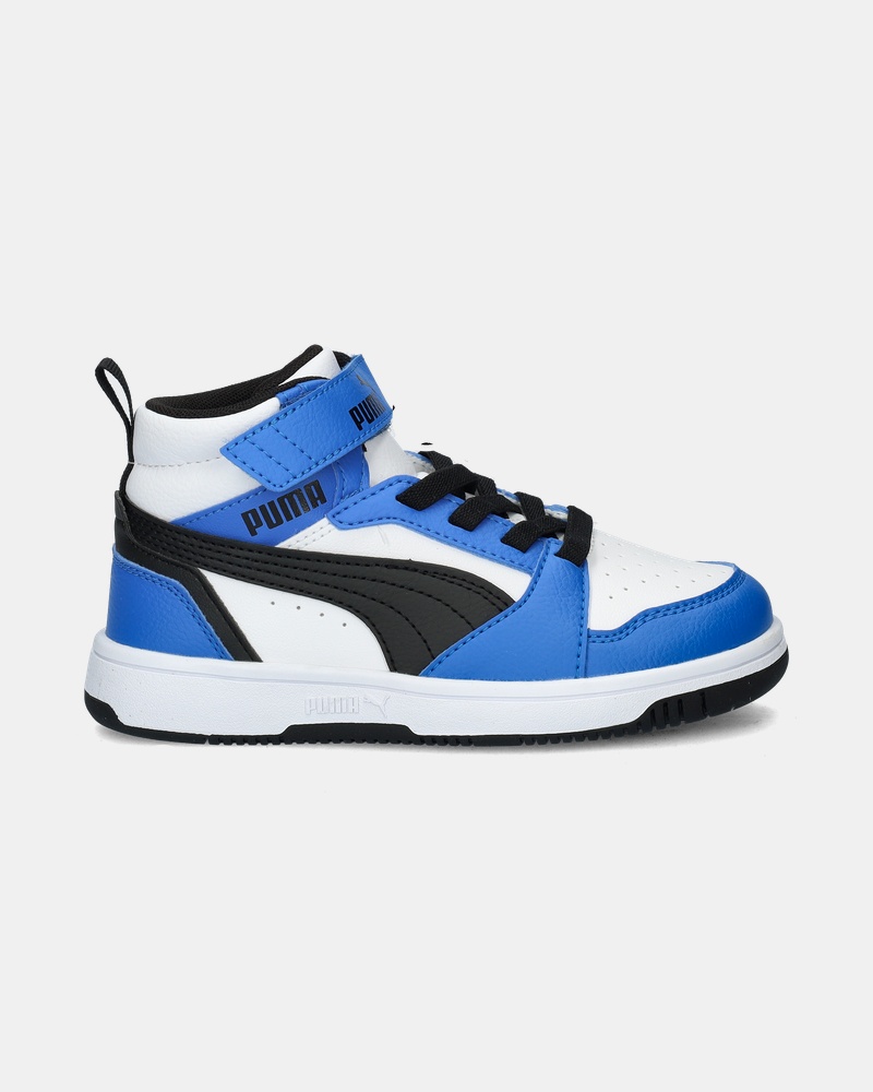 Puma Rebound V6 Mid Klittenbandschoenen  - blauw