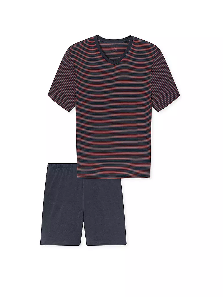 SCHIESSER Pyjama dunkelrot