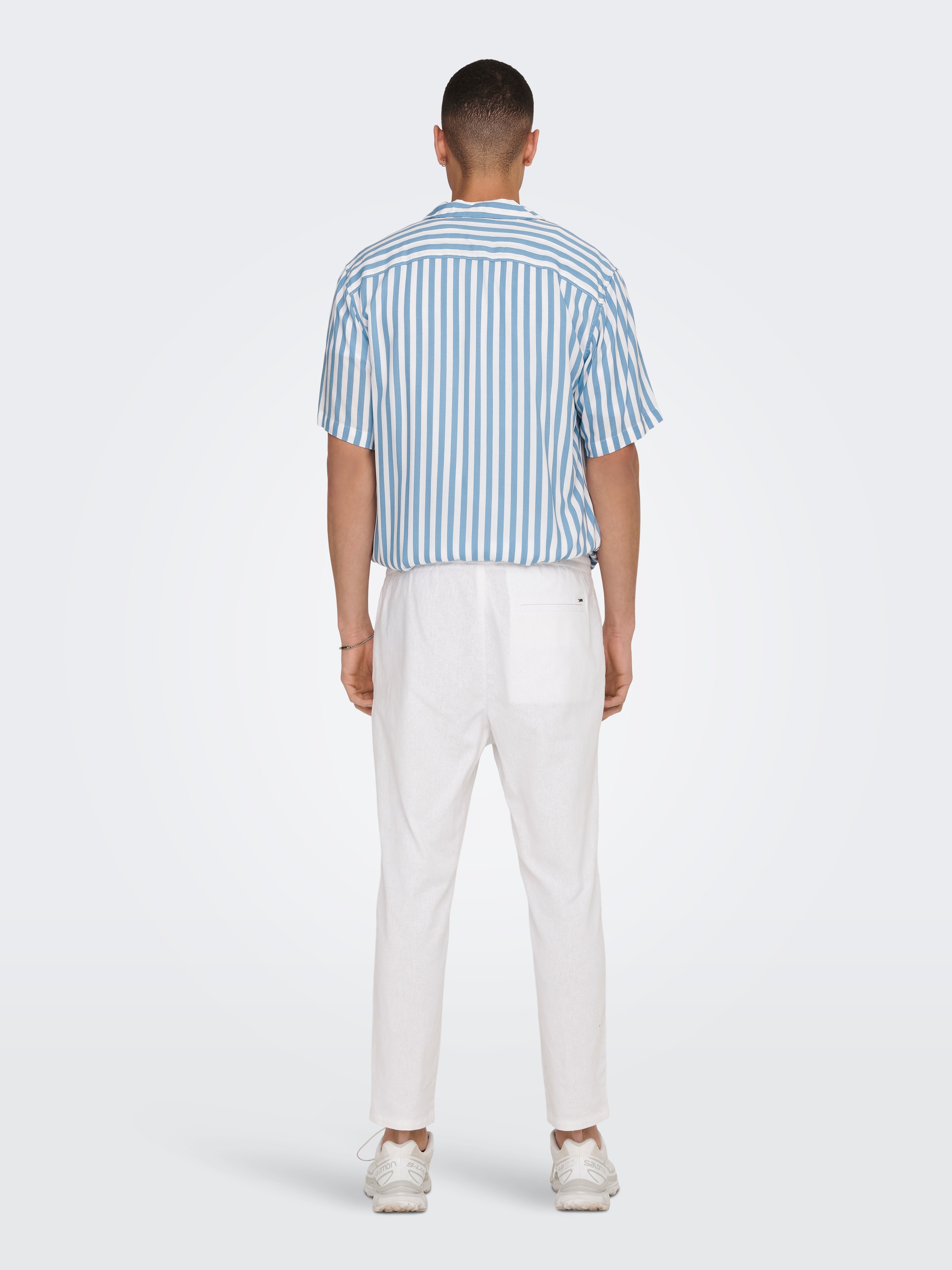 ONLY & SONS Stoffhose »ONSLINUS CROP 0007 COT LIN PNT NOOS«  mit Leinen