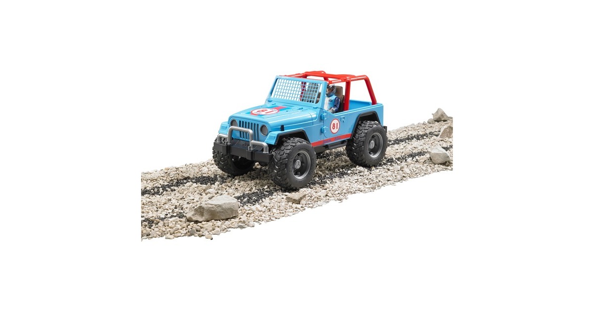 bruderJeep cross country racer met bestuurder Modelvoertuig  (02541)