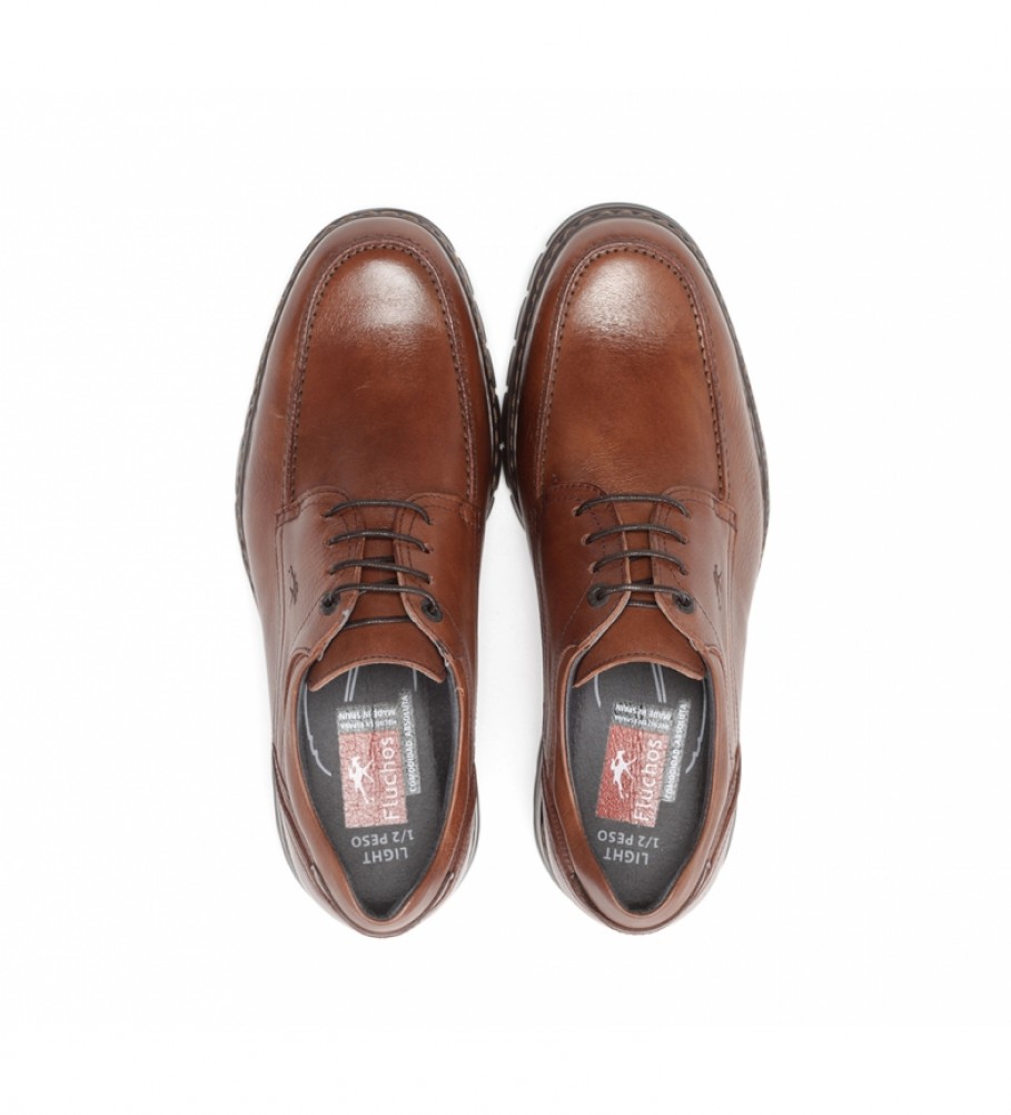 Sapatos de couro marrom Fluchos Crono 9142 Salvate