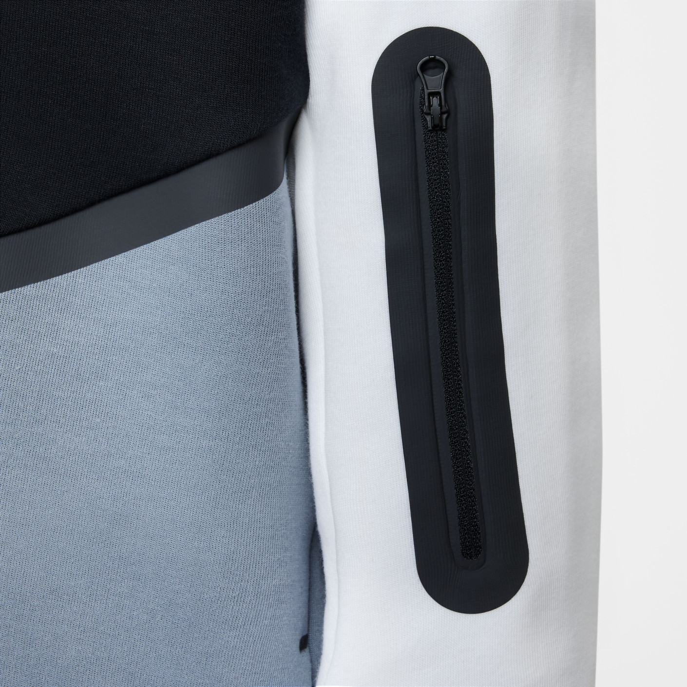 Nike Tech Fleece Sportswear Trainingspak Kids Grijsblauw Zwart Wit Lichtgeel