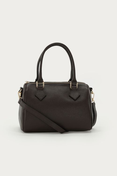 Bruin leren tas