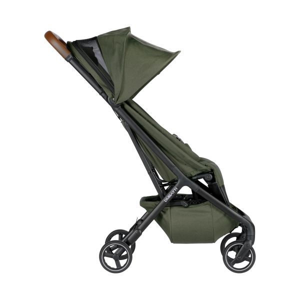 Dubatti Smart Buggy - E2 - Brown / Dark Grey | Regenhoes Buggy | Summer Seatliner | Bumper Bar Zwart